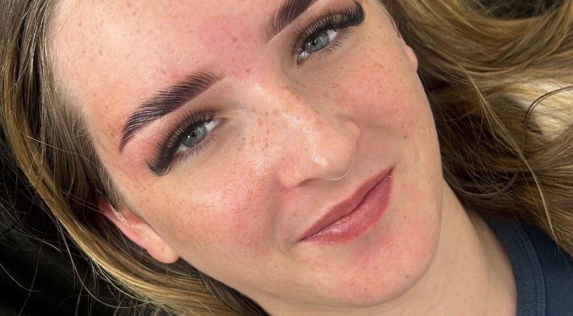 Woman with expertly shaped brows by Brows By Morgan Medaci, Port Seton, Scotland, GB.