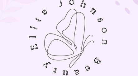 Ellie Johnson Beauty logo featuring a delicate butterfly design in Padiham, England, GB.