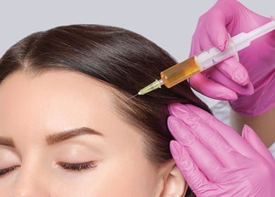 Hair rejuvenation treatment at Piko’s Skin Care in Sarasota, Florida, US.