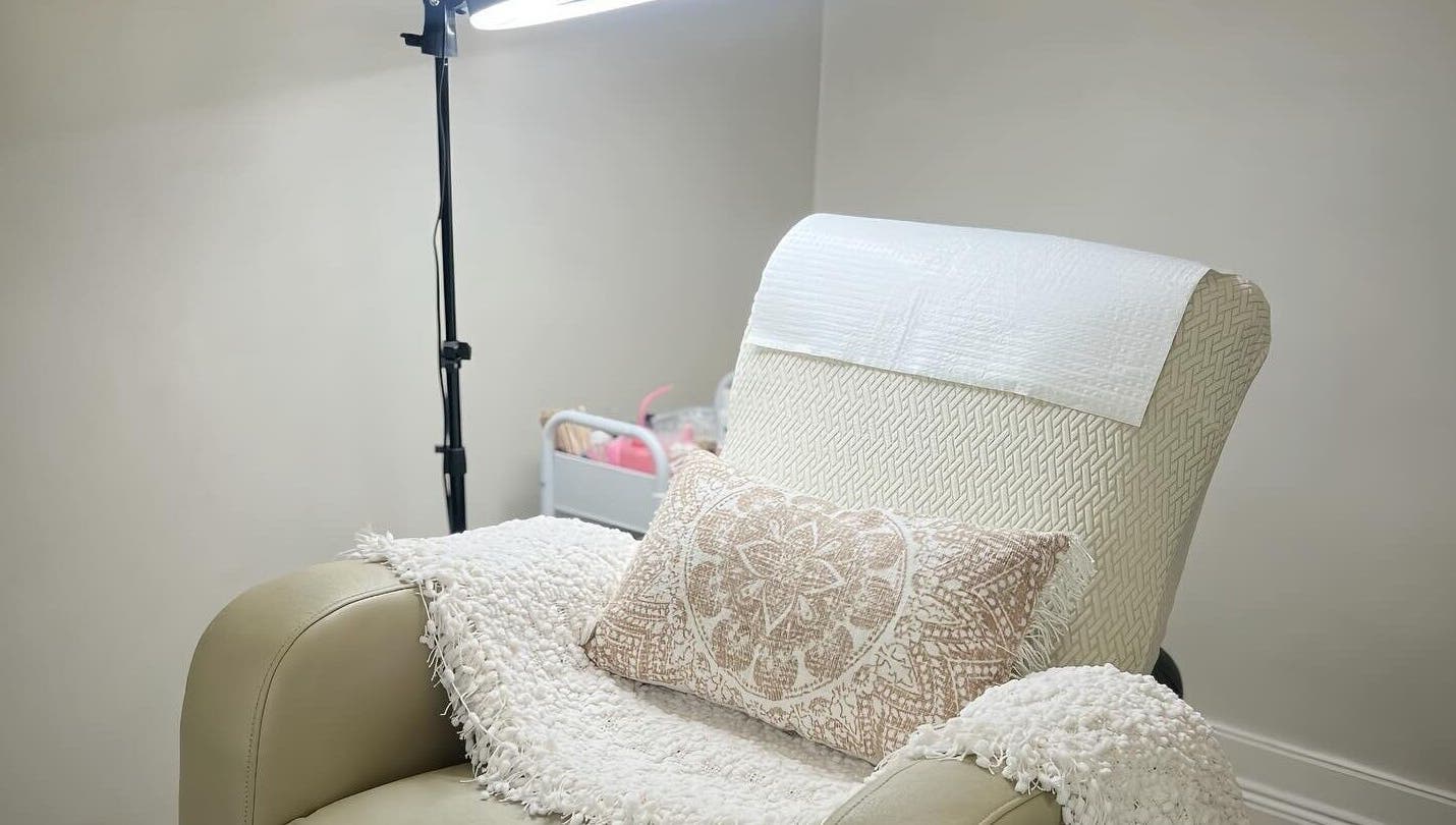 Comfortable treatment chair at Eye Beautify Bondi, Bondi Junction, New South Wales, AU.