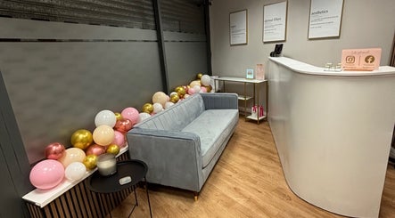 The Beauty Loft in Kirkby In Ashfield, England, GB, featuring a chic reception with balloons and stylish decor.