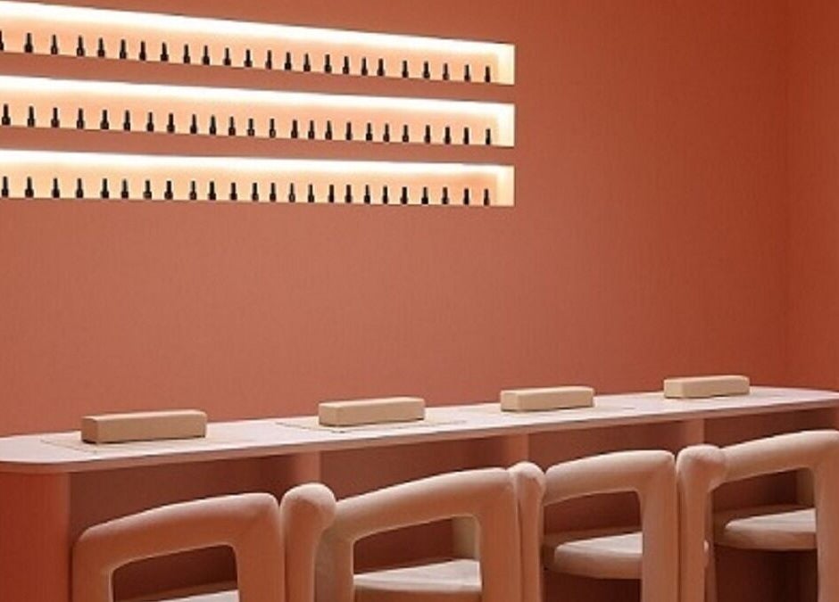 Elegant nail bar at Nest Retreat in Putrajaya, Selangor, MY. Sleek design enhances beauty and relaxation experience.