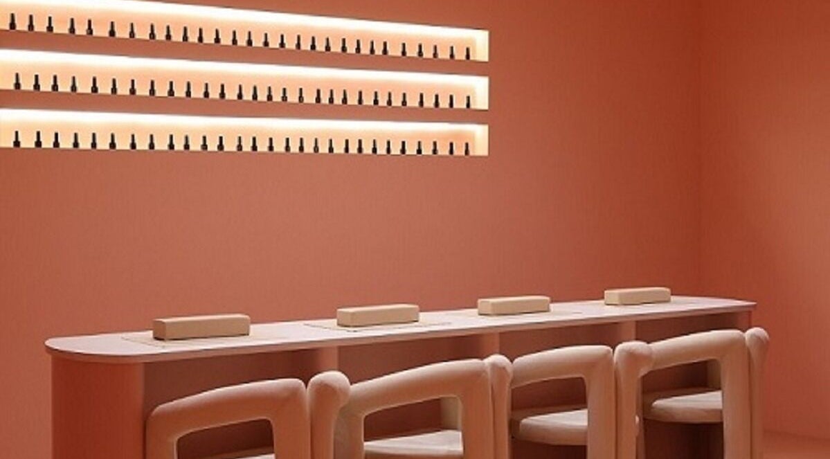 Elegant nail bar at Nest Retreat in Putrajaya, Selangor, MY. Sleek design enhances beauty and relaxation experience.