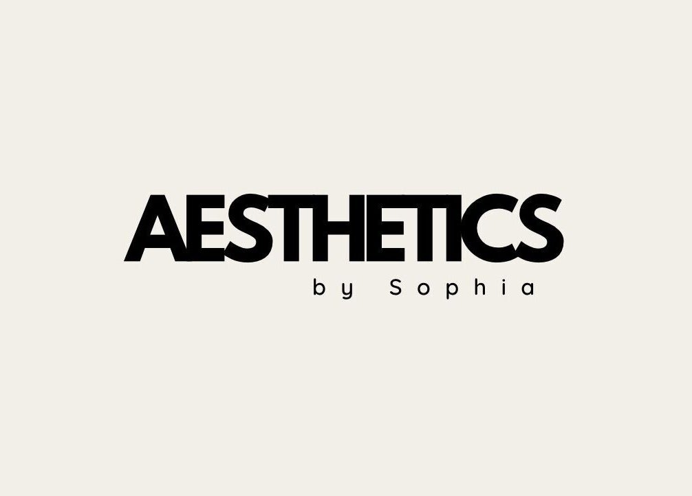 Aestheticsbysophia logo in elegant black text, Liverpool, England, GB.