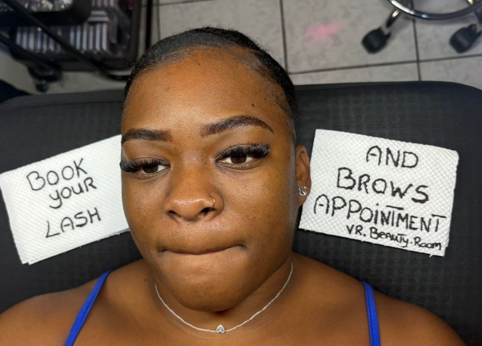 VR Beauty Room in Willemstad, Curaçao CW offering lash and brow appointment services.