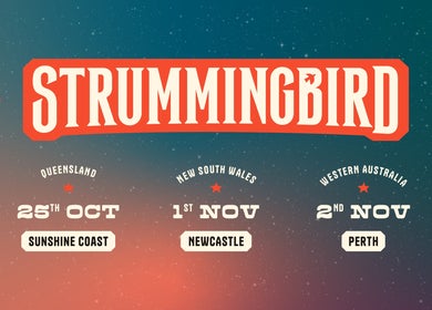 Strummingbird event poster for Sunshine Coast, Queensland, AU on 25th Oct 2025.