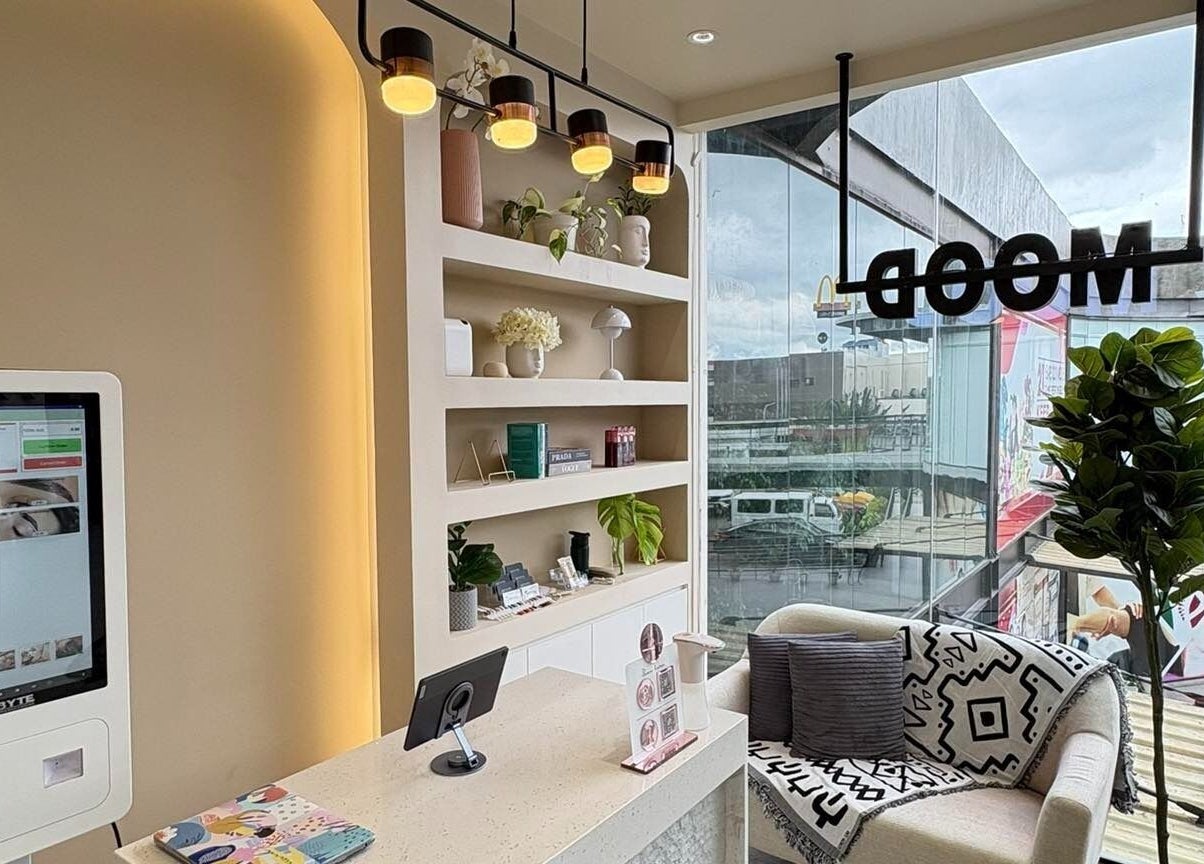 Modern reception area at Mood Nails and Lashes, Tuguegarao City, Cagayan Valley, PH with stylish decor.