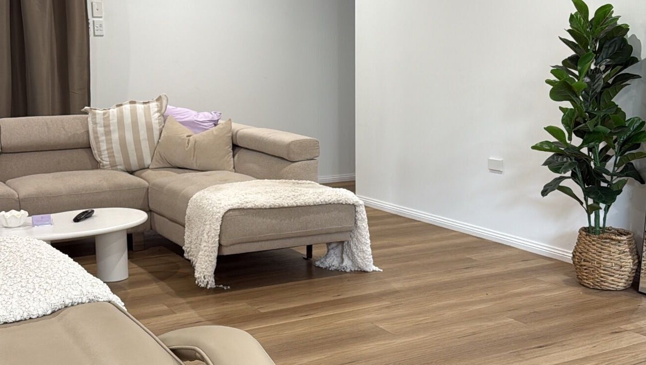 Relaxing lounge space at Studio Bloom Beauty, Cattai, New South Wales, AU with elegant decor and modern furnishings.