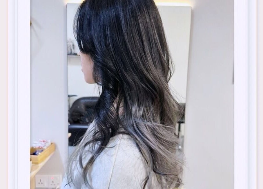 Elegant curled hairstyle at Hair Lover Salon, Klang, Selangor, MY.