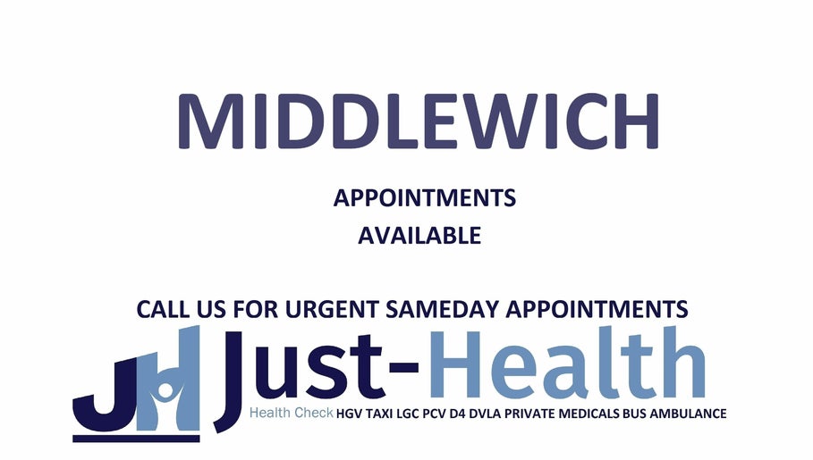 Just Health Middlewich Winsford Driver Medicals CW10 0HS image 1