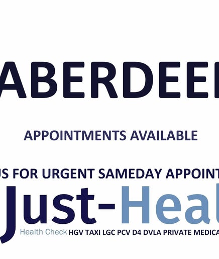 Just Health  Aberdeen Driver Medical Clinic AB23 8BX image 2