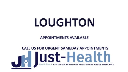 Just Health Loughton Driver Medical Clinic IG10 3RU appointments in London, England, GB available now.