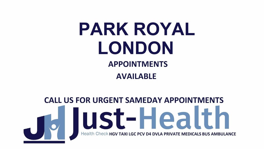 Just Health London Park Royal Driver Medicals NW10 7FQ billede 1