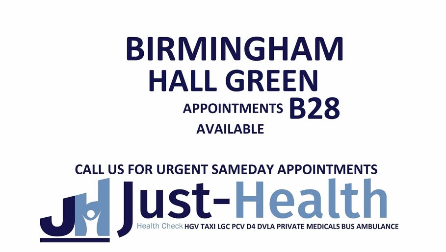 Just Health Birmingham B28 Driver Medical Clinic B28 0LG obrázek 1
