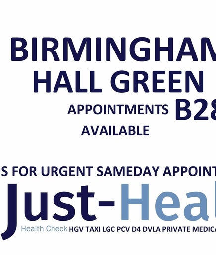 Imagen 2 de Just Health Birmingham B28 Driver Medical Clinic B28 0LG
