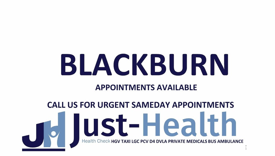 Just Health Blackburn Driver Medical Clinic BB1 2QE 1paveikslėlis