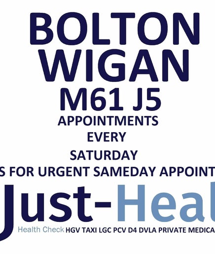 Just Health Bolton Wigan Driver Medical Clinic BL5 3BA image 2