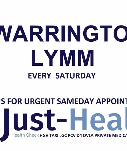 Just Health Warrington Lymm Driver Medical Clinic WA13 0TD зображення 2