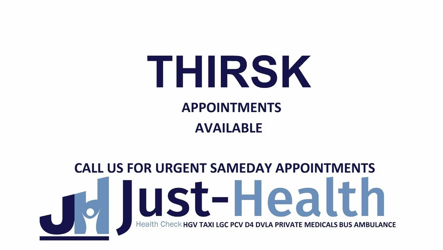 Just Health Thirsk Driver Medical Clinic YO7 3TD – kuva 1