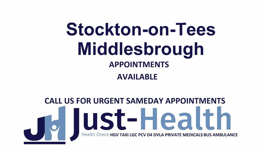 Just Health Stockton-On-Tees Driver Medicals TS18 2RS 1paveikslėlis