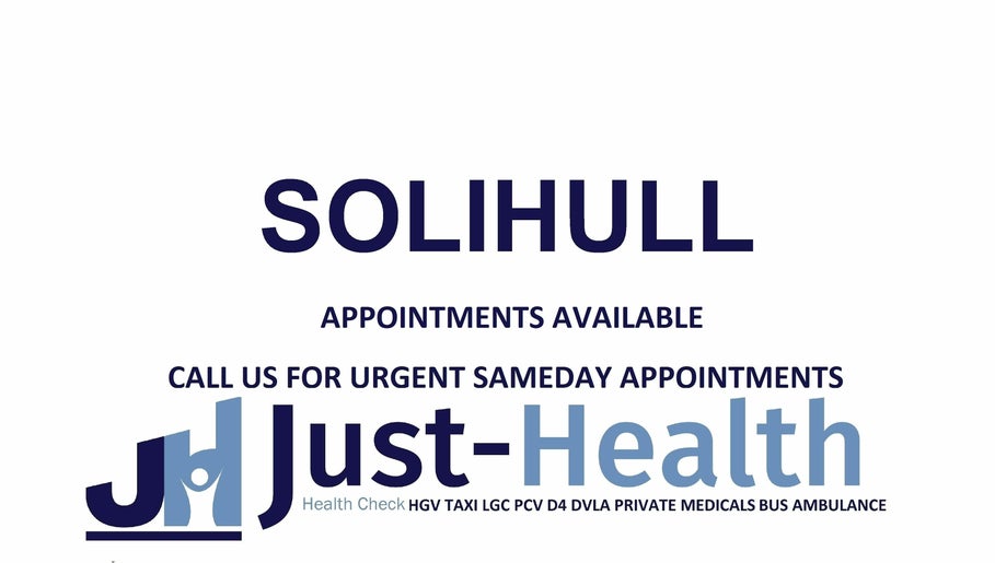 Just Health Solihull Driver Medical Clinic B90 4PD изображение 1