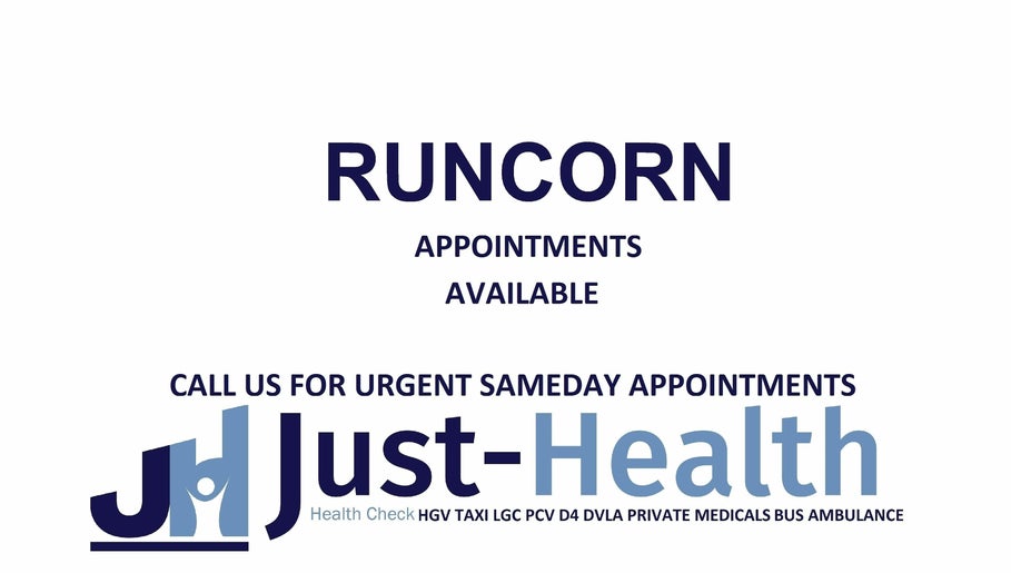 Just Health Runcorn Driver Medical Clinic WA7 4XT изображение 1