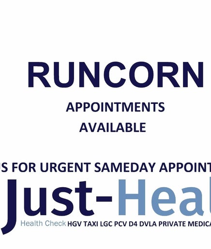 Just Health Runcorn Driver Medical Clinic WA7 4XT изображение 2