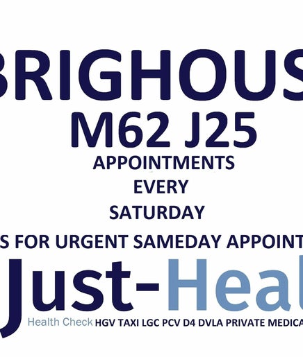 Just Health Brighouse Halifax Driver Medical Clinic HD6 1XF imagem 2