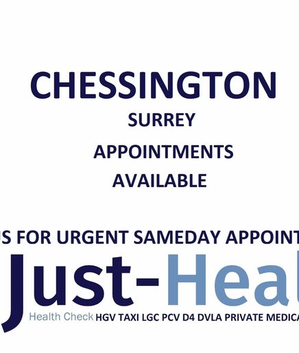 Just Health London Chessington Driver Medical Clinic KT9 2PJ imaginea 2