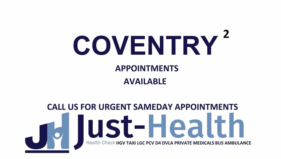 Just Health Coventry Driver Medical Clinic CV4 8DA 1paveikslėlis