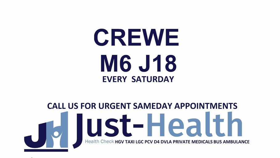 Imagen 1 de Just Health Crewe Middlewich Driver Medical Clinic CW10 0HS