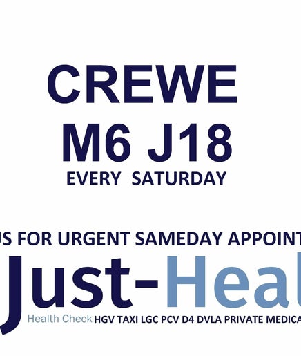 Just Health Crewe Middlewich Driver Medical Clinic CW10 0HS image 2