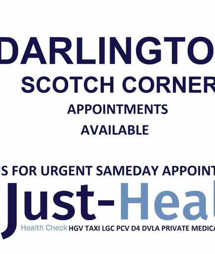 Just Health Darlington Scotch Corner Driver Medicals DL10 6NR image 2