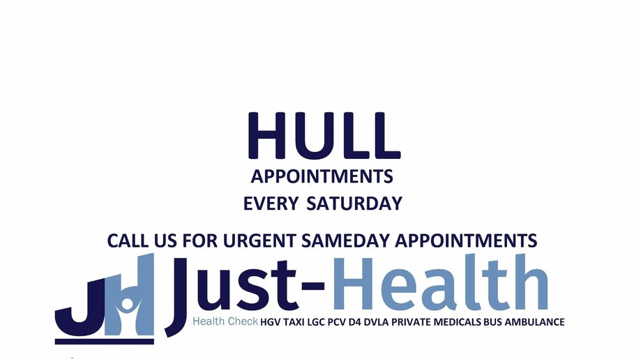 Just Health Hull North Ferriby Driver Medicals HU14 3HE image 1
