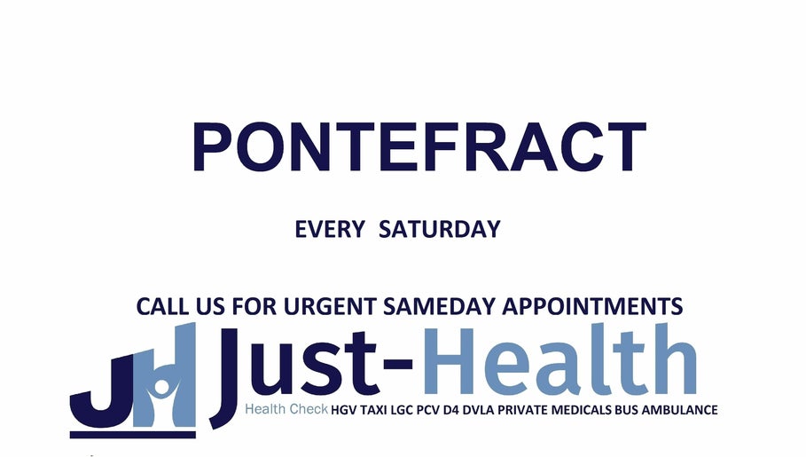 Just Health Pontefract Knottingley Driver Medicals WF11 0BU image 1