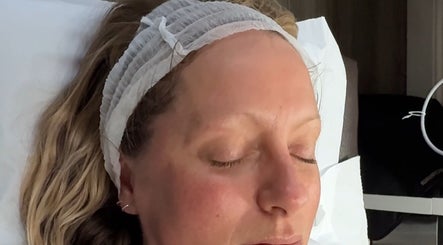 Relaxing facial at Skin by Dhreena & Beauty by Dhreena, Watford, England, GB, woman resting peacefully.