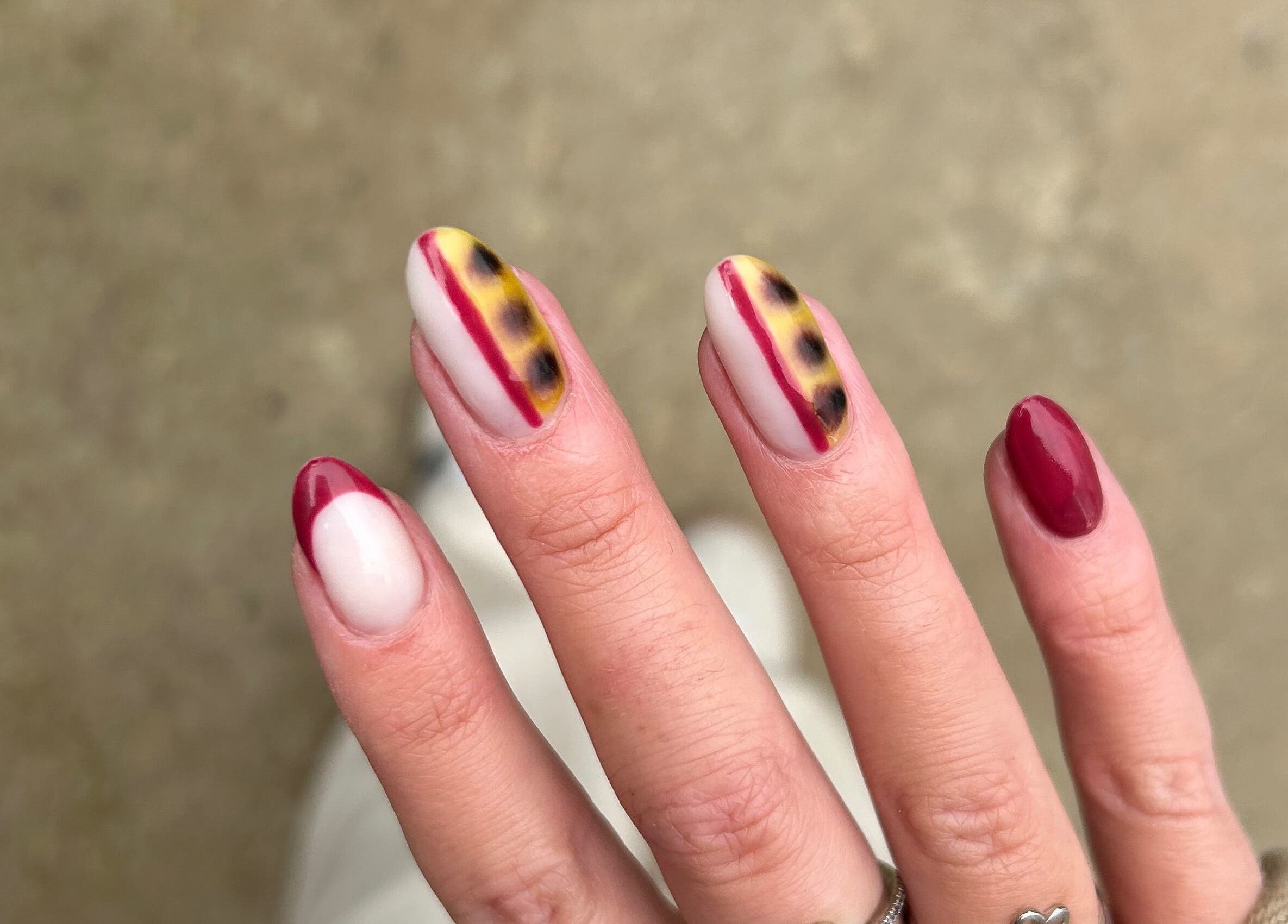 Stunning nail art with vivid colors by nailsbyaoifemc in Derry, Northern Ireland, GB.