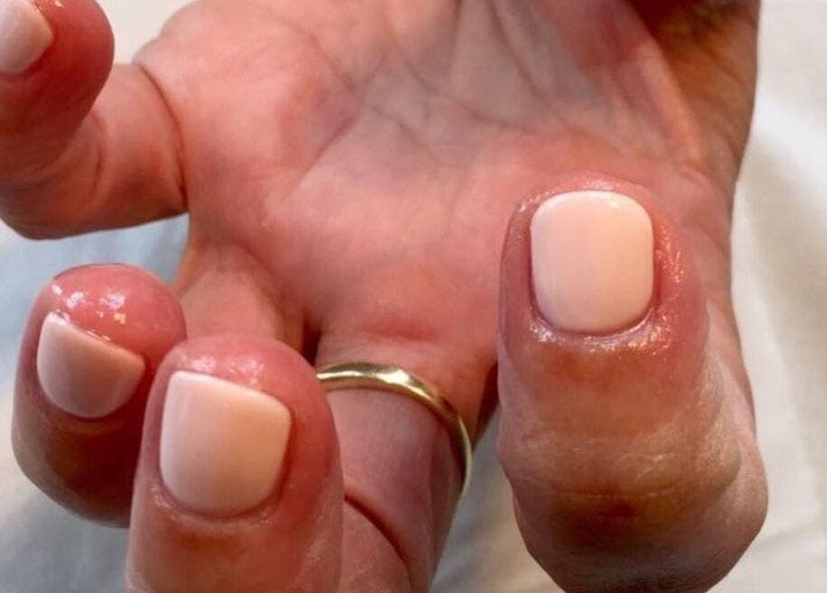 Freshly manicured nails at Younger Beauty, Preston, England, GB. Perfectly polished for a modern look.