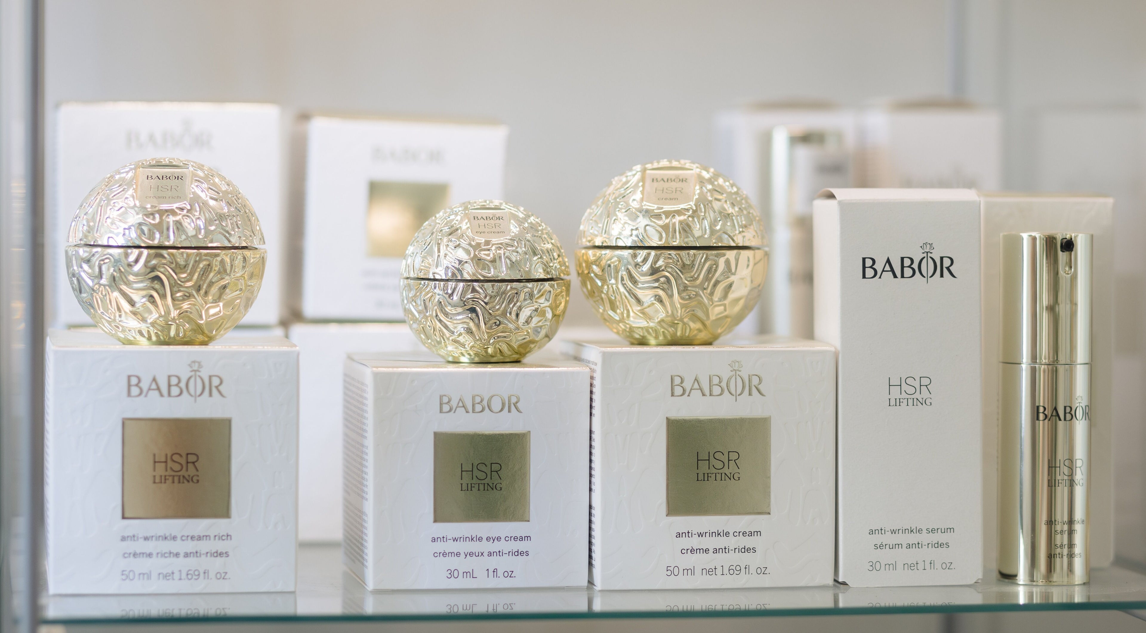 Luxury Babor skincare products at Alchemy Spa, Valletta, MT showcasing elegance and fine anti-aging solutions.