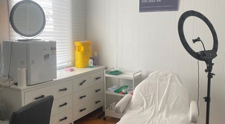 Cozy treatment room at Fine Cosmetic Clinic, Auburn, New South Wales, AU with professional equipment.