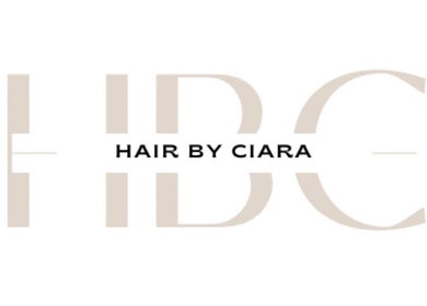 Logo design of Hair by Ciara in Chichester, England, GB showcasing bold lettering and minimalistic style.