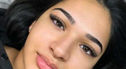 Close-up of elegant eyelash extensions at BBS Beauty Gramm, Royal Leamington Spa, England, GB.