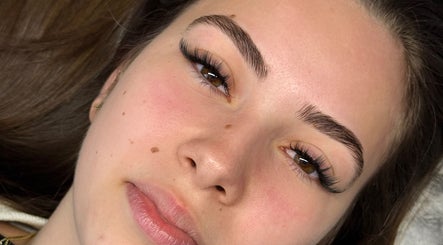 Close-up of elegant eyelash extensions at BBS Beauty Gramm, Royal Leamington Spa, England, GB.