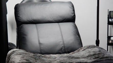 Relaxing treatment chair at BBS Beauty Gramm, Royal Leamington Spa, England, GB offers comfort and style.