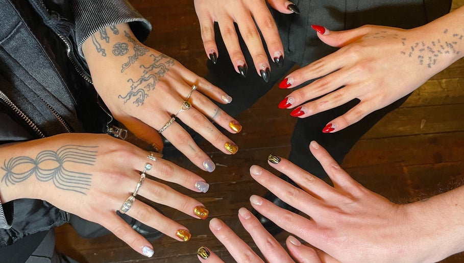 Stylish nail designs at Lizeth Nailed It, Berlin, Berlin, DE showcasing diverse manicure art.