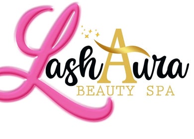 Logo of LashAura Beauty Spa located in Kingston, St. Andrew Parish, JM featuring elegant text design.
