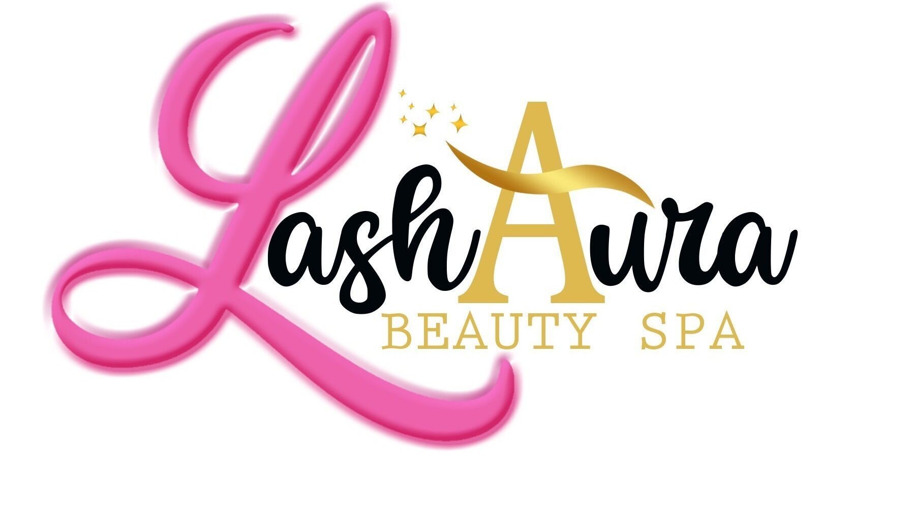 Logo of LashAura Beauty Spa located in Kingston, St. Andrew Parish, JM featuring elegant text design.