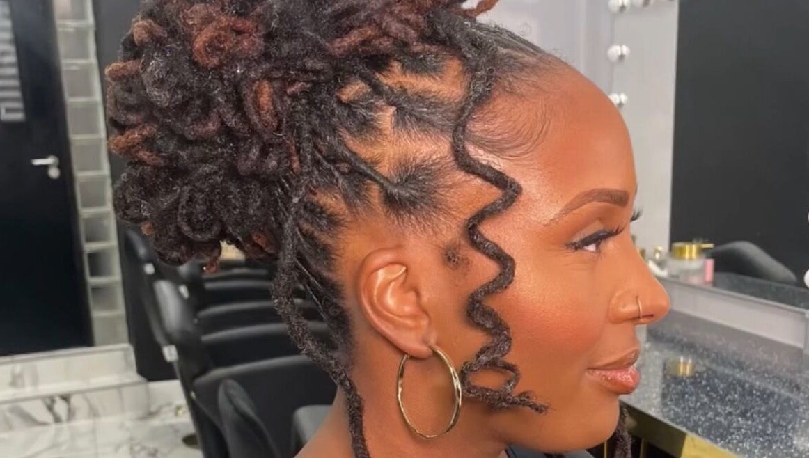 Intricate styled hair at Styledbyshan in South Croydon, England, GB, showcasing expert hair design.