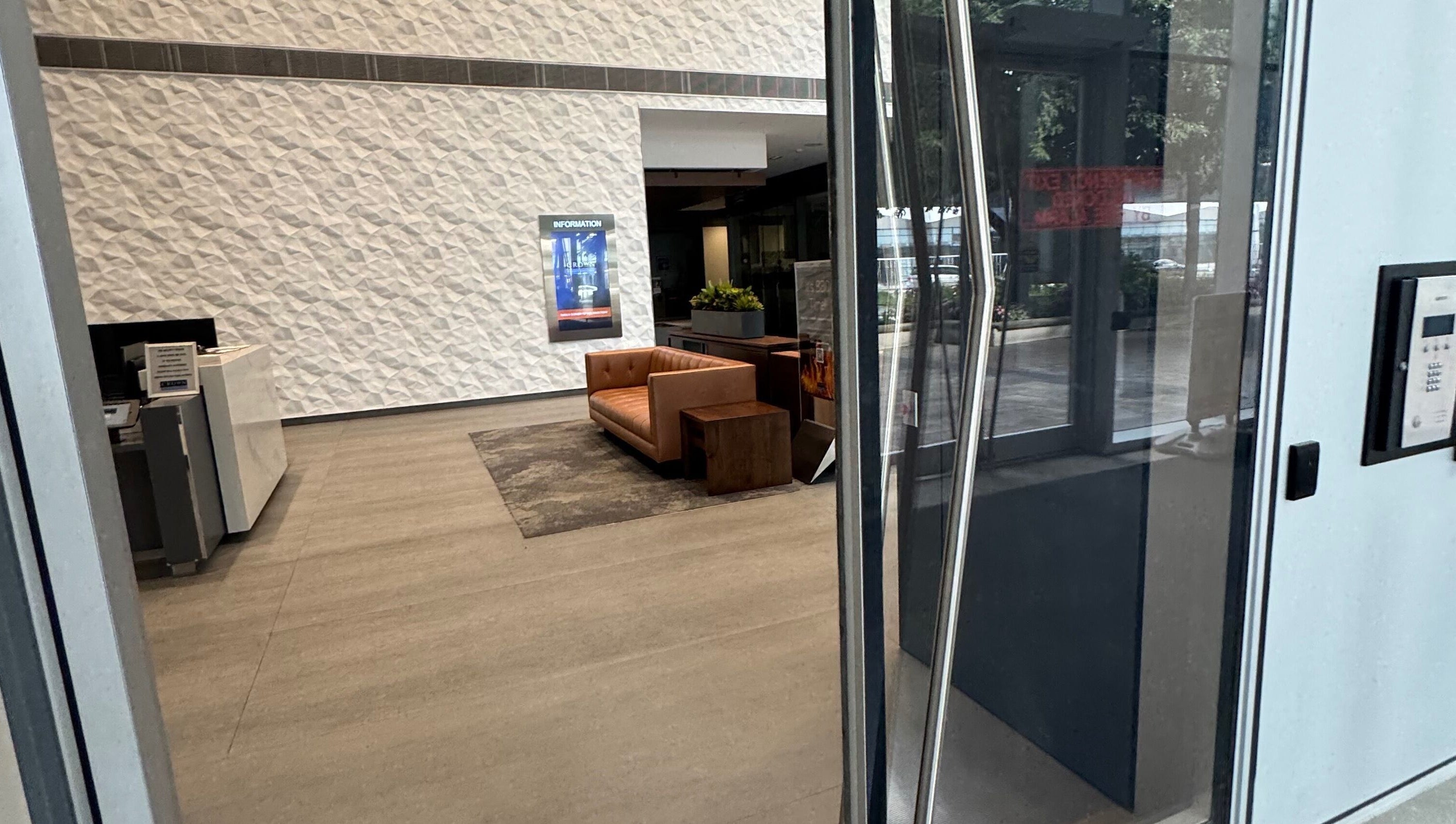 Entrancing view of LV Aestheticca lobby in Toronto, Ontario, CA featuring a stylish seating area.