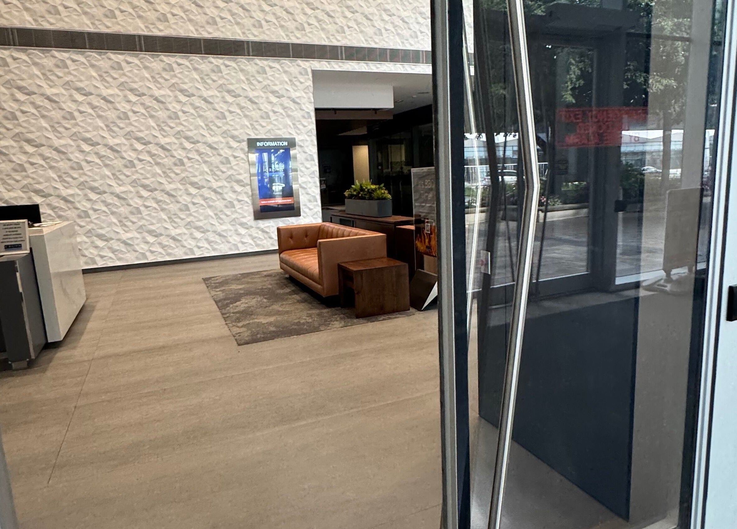 Entrancing view of LV Aestheticca lobby in Toronto, Ontario, CA featuring a stylish seating area.